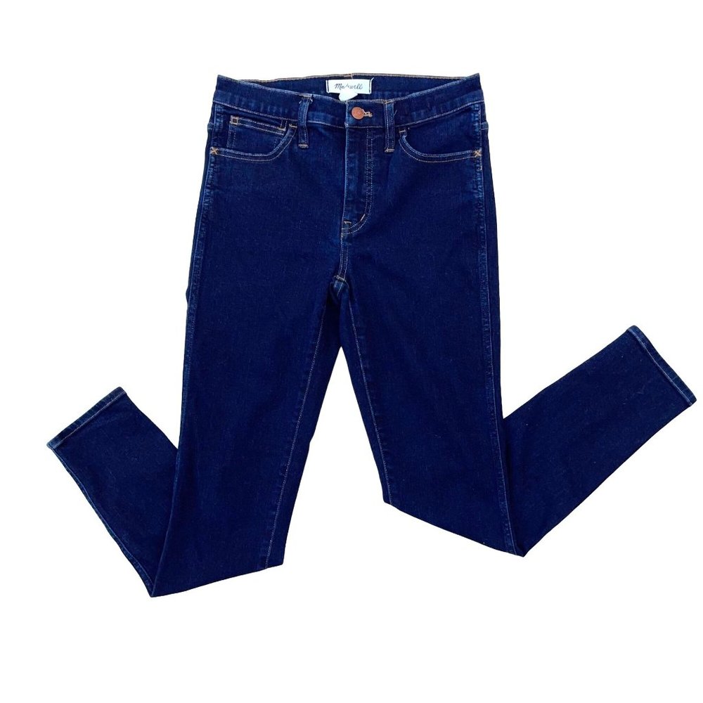 Madewell SIZE 25 Roadtripper High-Rise Skinny Dark Wash Stretch Denim Jeans $75
